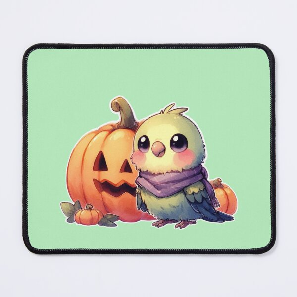 Item preview, Autumn Pumpkin Parrot – Cute Tropical Fall Bird Illustration designed and sold by Sugar Wisdom .