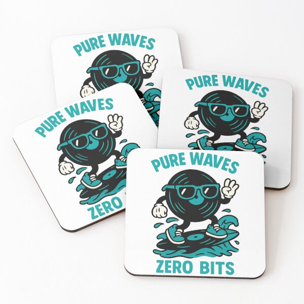 Item preview, Pure Waves Zero Bits Vinyl Surf Design designed and sold by TeeTimeTreasure.