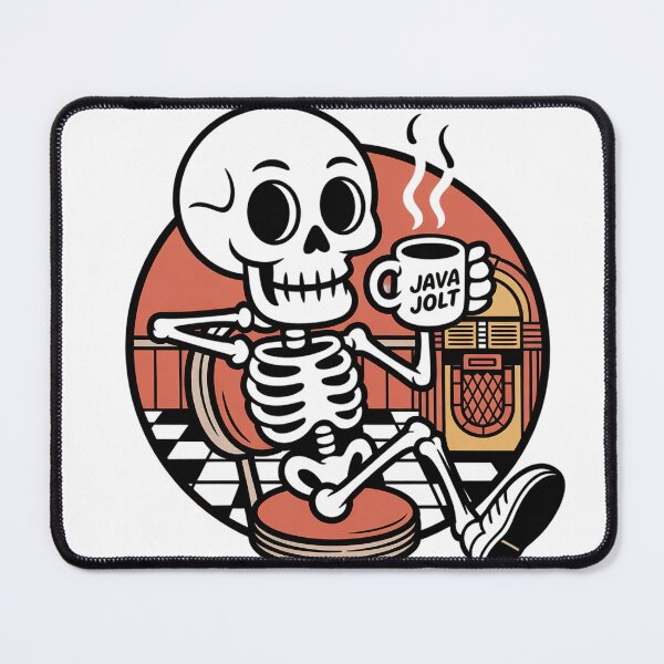 Item preview, Retro Diner Skeleton & Jukebox designed and sold by Mr-wow.