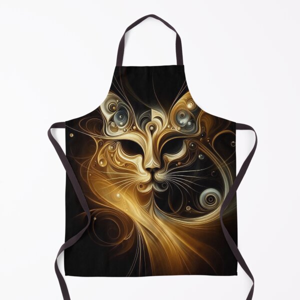 Item preview, abstract golden cat designed and sold by Dogandesighn.