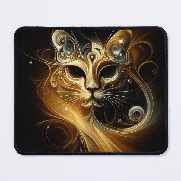 Item preview, abstract golden cat designed and sold by Dogandesighn.