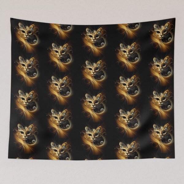 Item preview, abstract golden cat designed and sold by Dogandesighn.