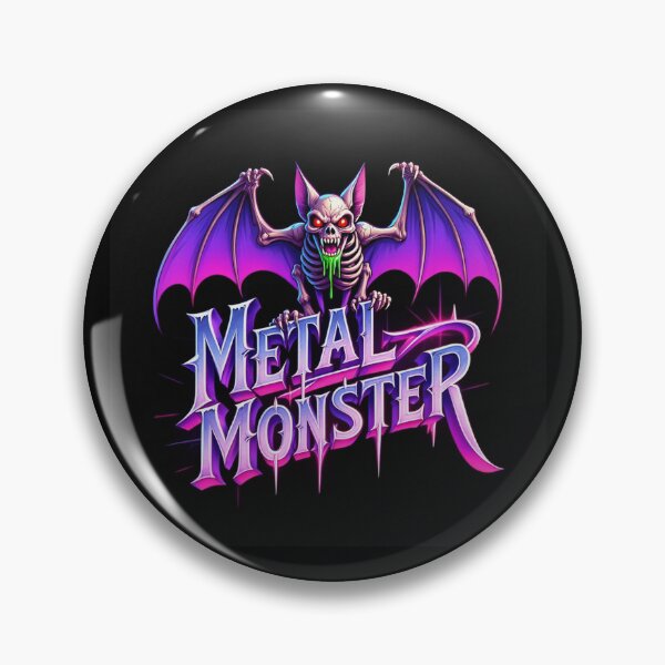 Item preview, Metal Monster - Heavy Metal design designed and sold by Vintage Designs +.