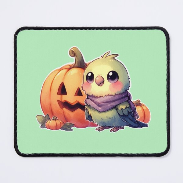 Item preview, Autumn Pumpkin Parrot – Cute Tropical Fall Bird Illustration designed and sold by Sugar Wisdom .