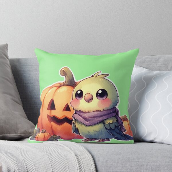 Item preview, Autumn Pumpkin Parrot – Cute Tropical Fall Bird Illustration designed and sold by Sugar Wisdom .