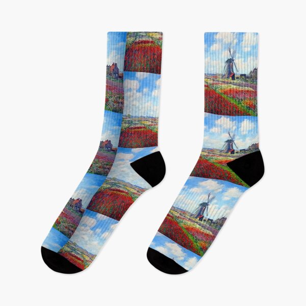Item preview, Claude Monet - Tulip Fields with the Rijnsburg Windmill designed and sold by Jon-Baran.