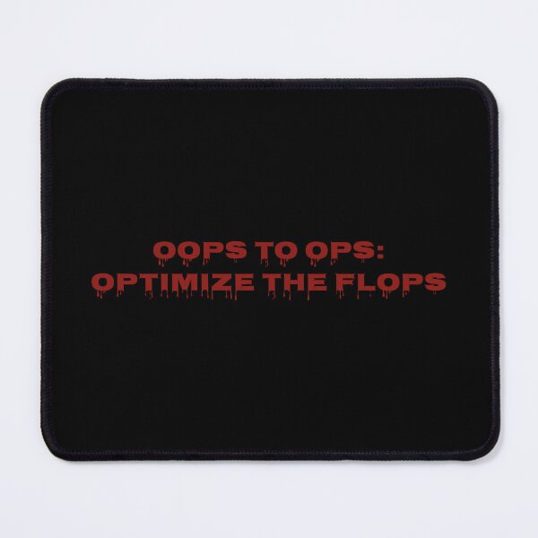 Item preview, Oops to Ops Optimize the Flops Funny Motivational Quote Typography Design designed and sold by MONTRIS.