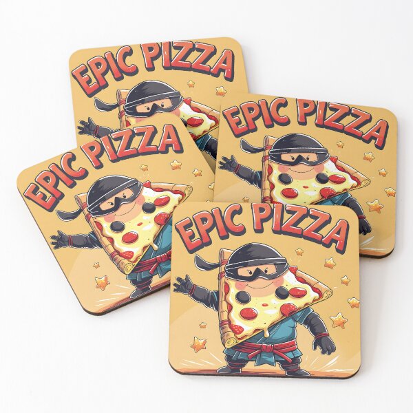 Item preview, Epic Pizza Ninja - Funny Food Art designed and sold by SababaShop.