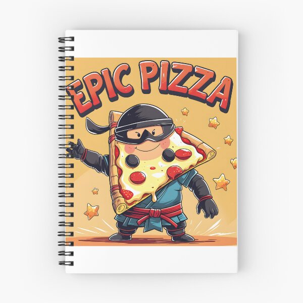 Item preview, Epic Pizza Ninja - Funny Food Art designed and sold by SababaShop.