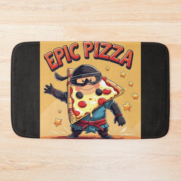 Item preview, Epic Pizza Ninja - Funny Food Art designed and sold by SababaShop.