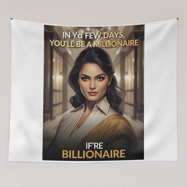 Item preview, In a Few Days I Will Make You a Millionaire – Ironic Motivational Postera Millionaire – Motivational Satire Poster designed and sold by RAKO13.