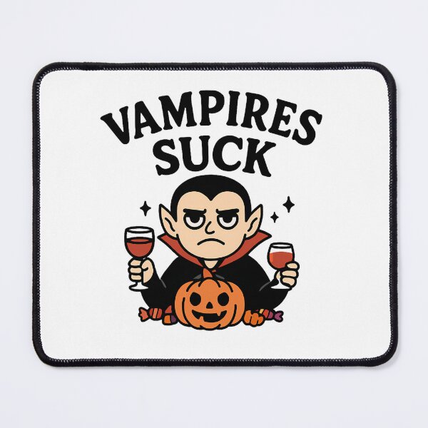 Item preview, Cute Vampire Holding Cup of Blood T-Shirt - Funny Halloween Cartoon Design designed and sold by PrintCreations9.