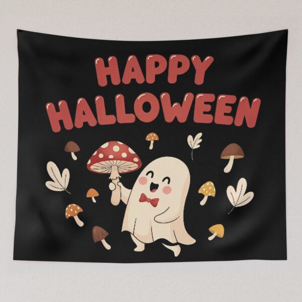 Item preview, Cute Ghost Happy Halloween designed and sold by Linework Studio.