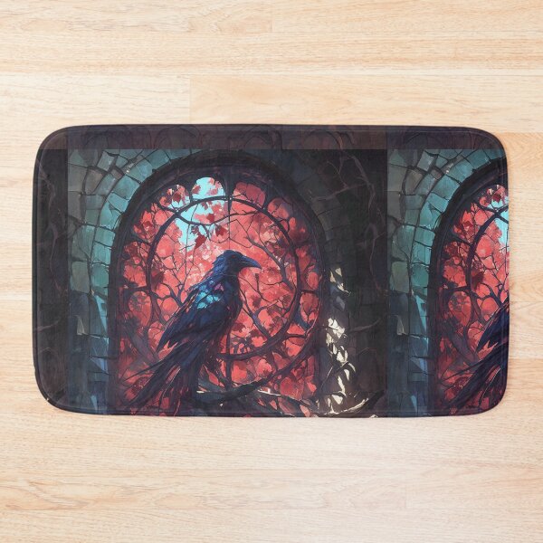 Item preview, Raven in a window designed and sold by MendaciousMina.