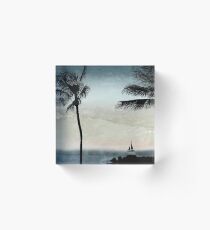Tropical Evening Acrylic Block