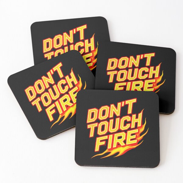 Item preview, Don't Touch Fire - Flaming Hot 3D Text Design designed and sold by Dakson Design - Fantasy Art.