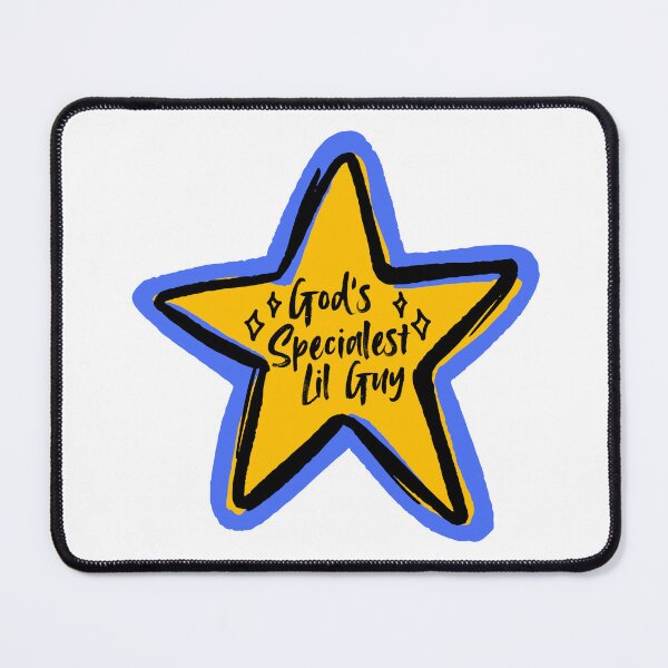 Item preview, God's Specialest Lil Guy Gold Star Badge designed and sold by maxamillionbux.