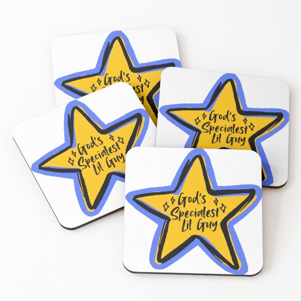 Item preview, God's Specialest Lil Guy Gold Star Badge designed and sold by maxamillionbux.