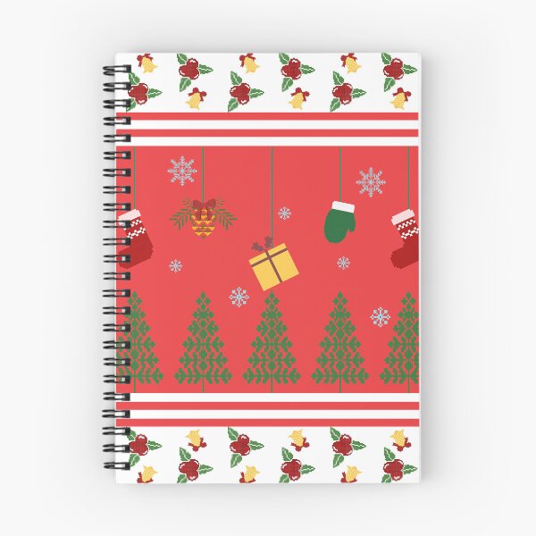 Item preview, Festive Nordic Christmas Pattern with Gifts and Trees designed and sold by DesignByNui.