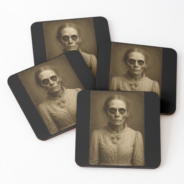 Item preview, Southern Gothic Horror Portrait – Creepy Vintage Old Woman Photograph designed and sold by Southern Gothic Horror .