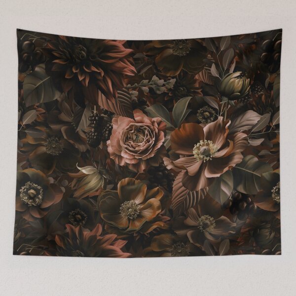 Item preview, Opulent Baroque Maximalistic Flowers Moody Dark designed and sold by artsandsoul.