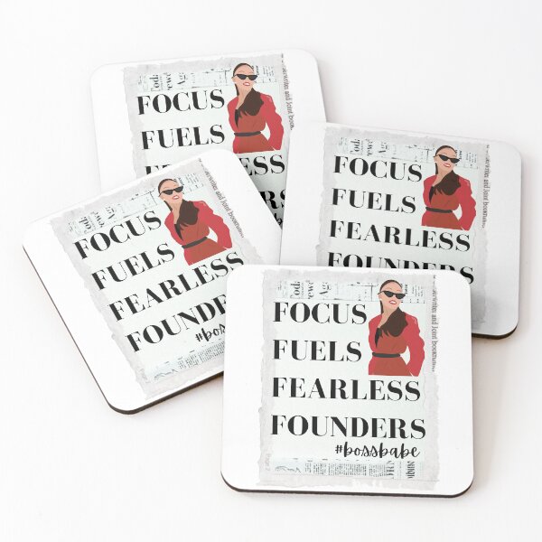 Item preview, Focus Fuels Fearless Founders Quote Sticker | Entrepreneur Motivation, Startup Mindset, Business Growth Inspirational Design designed and sold by BossBabe Prints.