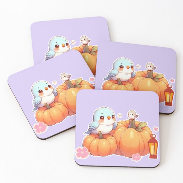 Item preview, Autumn Pumpkin Parrot – Cute Tropical Fall Bird Illustration designed and sold by Sugar Wisdom .