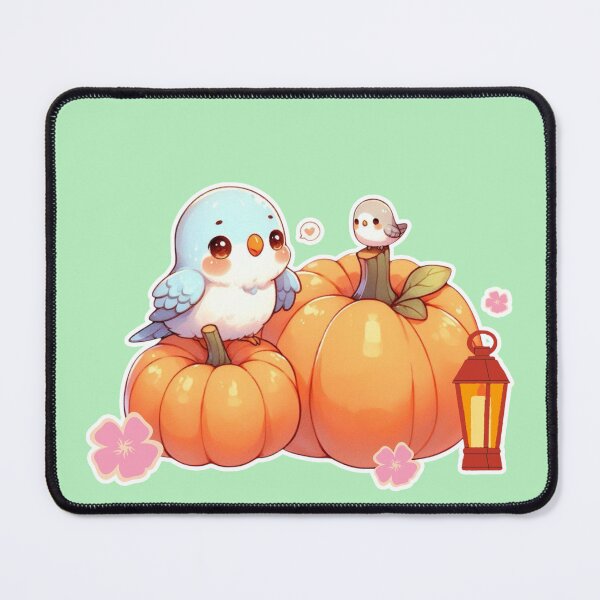 Item preview, Autumn Pumpkin Parrot – Cute Tropical Fall Bird Illustration designed and sold by Sugar Wisdom .