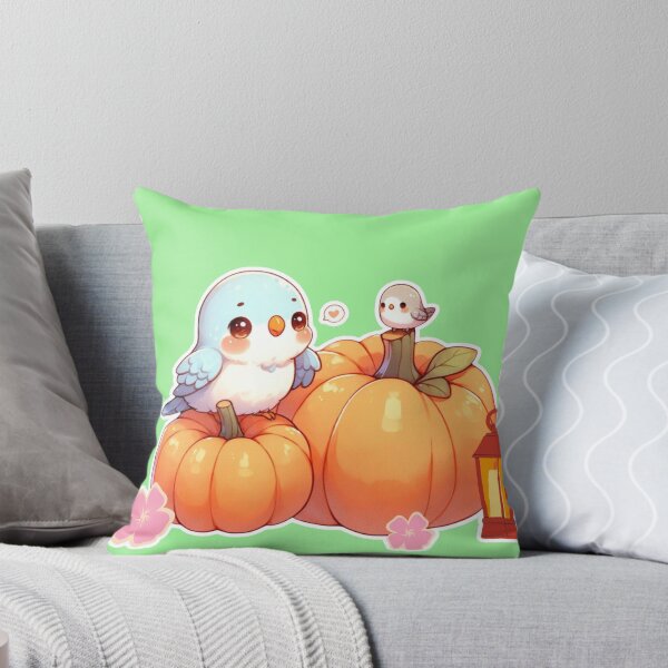 Item preview, Autumn Pumpkin Parrot – Cute Tropical Fall Bird Illustration designed and sold by Sugar Wisdom .