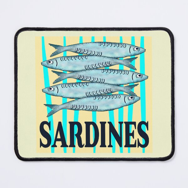 Item preview, Sardines fish designed and sold by minimalartstory.