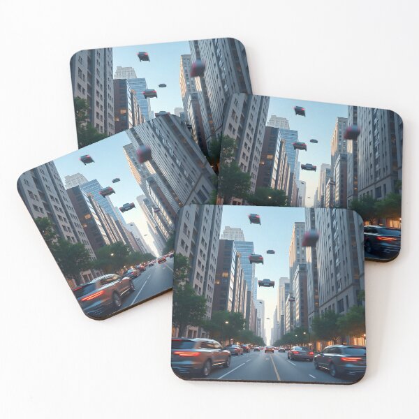 Item preview, Flying Cars Urban Skyline designed and sold by Images Fair.