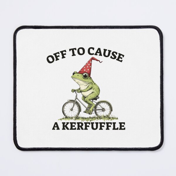 Item preview, Off to Cause a Kerfuffle Frog  Funny Weirdcore Sayings Unique Tee Adults Men Women Meme Graphic Sarcastic designed and sold by MotivaChic.