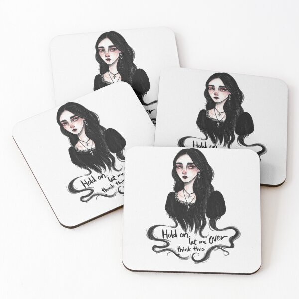Item preview, Hold on, let me over think this - Goth Emo girl design designed and sold by Vintage Designs +.