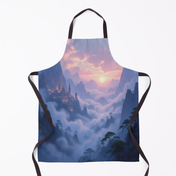Item preview, Epic Castle Glow – Mystical mountain landscape meets fairytale architecture & dreamy sunrise vibes designed and sold by FotoworldEdel.