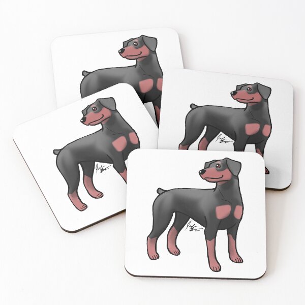 Item preview, Dog - Doberman Pinscher - docked tail - Brown and Red designed and sold by Jennifer Stolzer.