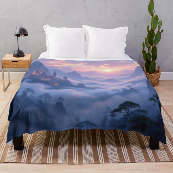 Item preview, Epic Castle Glow – Mystical mountain landscape meets fairytale architecture & dreamy sunrise vibes designed and sold by FotoworldEdel.