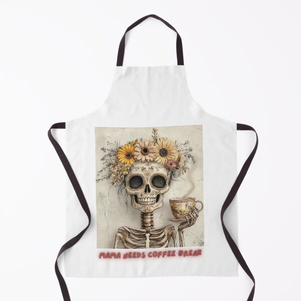 Item preview, laughing skeleton with coffee designed and sold by I-R-A.