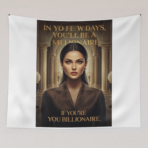 Item preview, In a Few Days I Will Make You a Millionaire – Ironic Motivational Postera Millionaire – Motivational Satire Poster designed and sold by RAKO13.