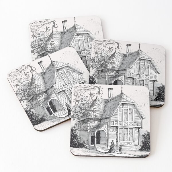 Item preview, Dragon's Watch: Victorian Homestead & Mythical Guardian Art designed and sold by ToddYeager.