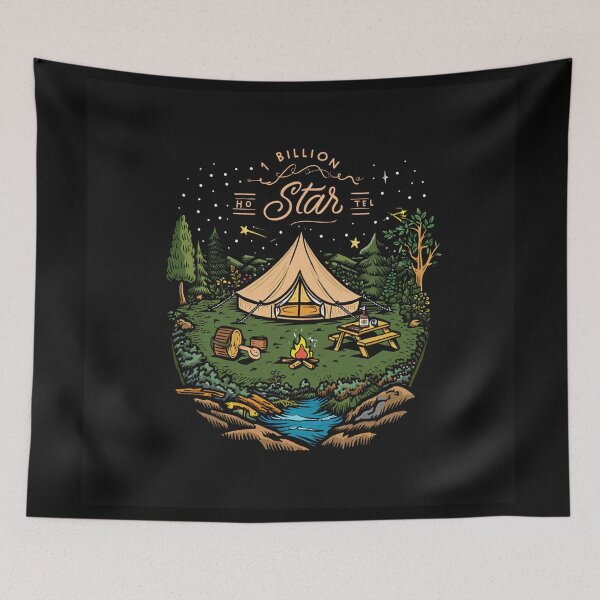 Item preview, One Billion Star Hotel - Camping design designed and sold by Vintage Designs +.
