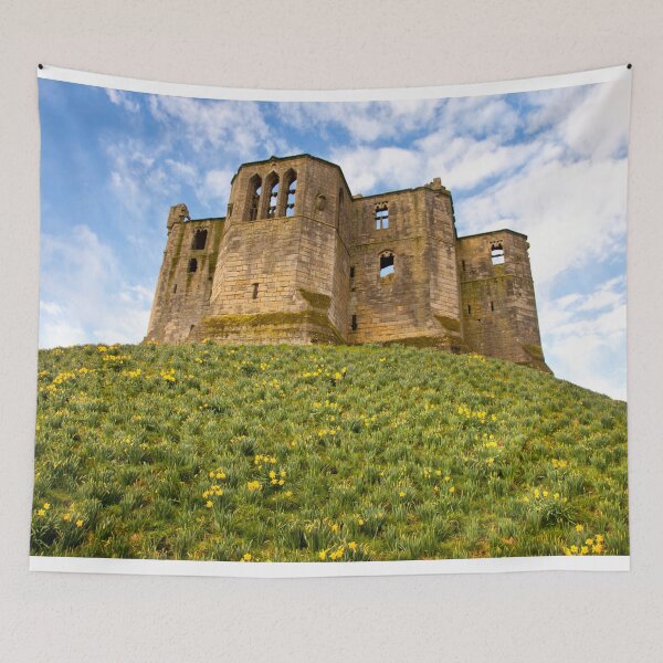 Item preview, Warkworth Castle and Spring Daffodils  designed and sold by Violaman.