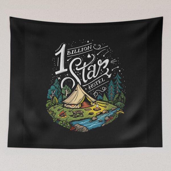 Item preview,  One Billion Star Hotel - Camping design designed and sold by Vintage Designs +.