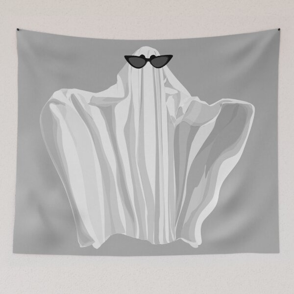 Item preview, Ghost Lady in Grey Cloak with Vintage Sunglasses designed and sold by Bambooartist.