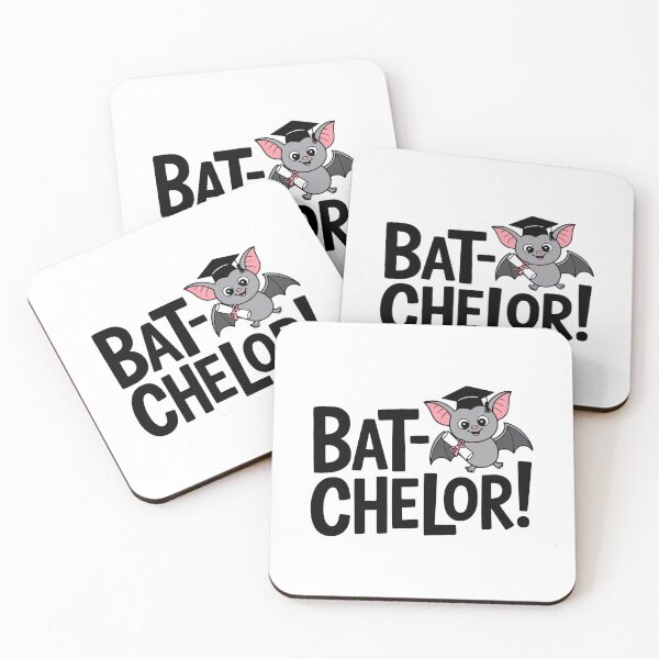 Item preview, Bat-Chelor! Cute Bachelor Degree Bat Pun designed and sold by PMCreative.