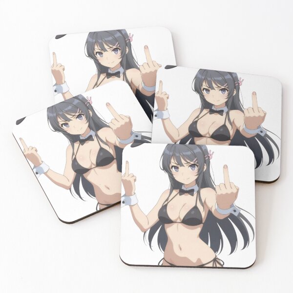 Item preview, Anime Middle Finger - Mai waifu designed and sold by Kuroi Pixel.