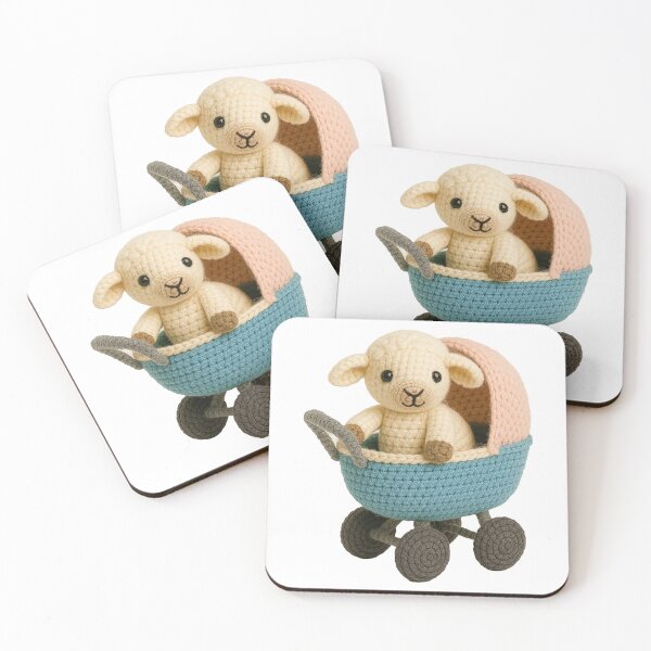 Item preview, Lamb in a Pram designed and sold by Design:Gifted.