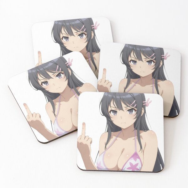Item preview, Anime Middle Finger - Mai designed and sold by Kuroi Pixel.