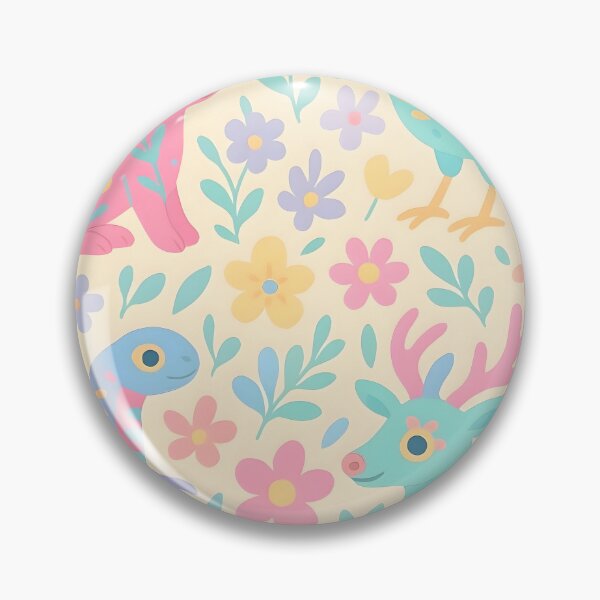 Item preview, Pastel Alebrijes and Flowers Seamless Pattern designed and sold by edleon.