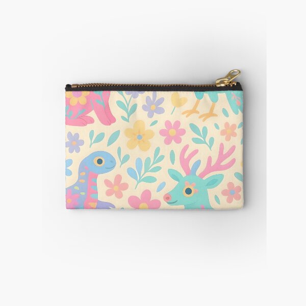 Item preview, Pastel Alebrijes and Flowers Seamless Pattern designed and sold by edleon.