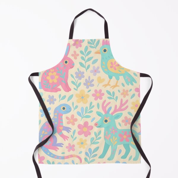 Item preview, Pastel Alebrijes and Flowers Seamless Pattern designed and sold by edleon.